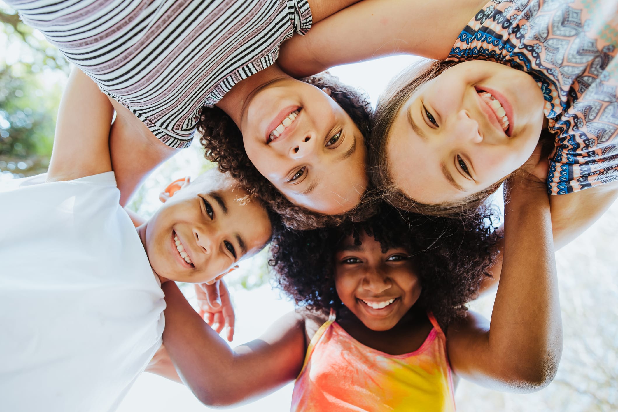 Group Of Children Smiling And Looking At The Camera Diversity