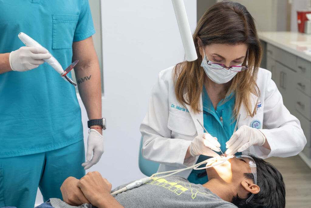dr yazji working on patient